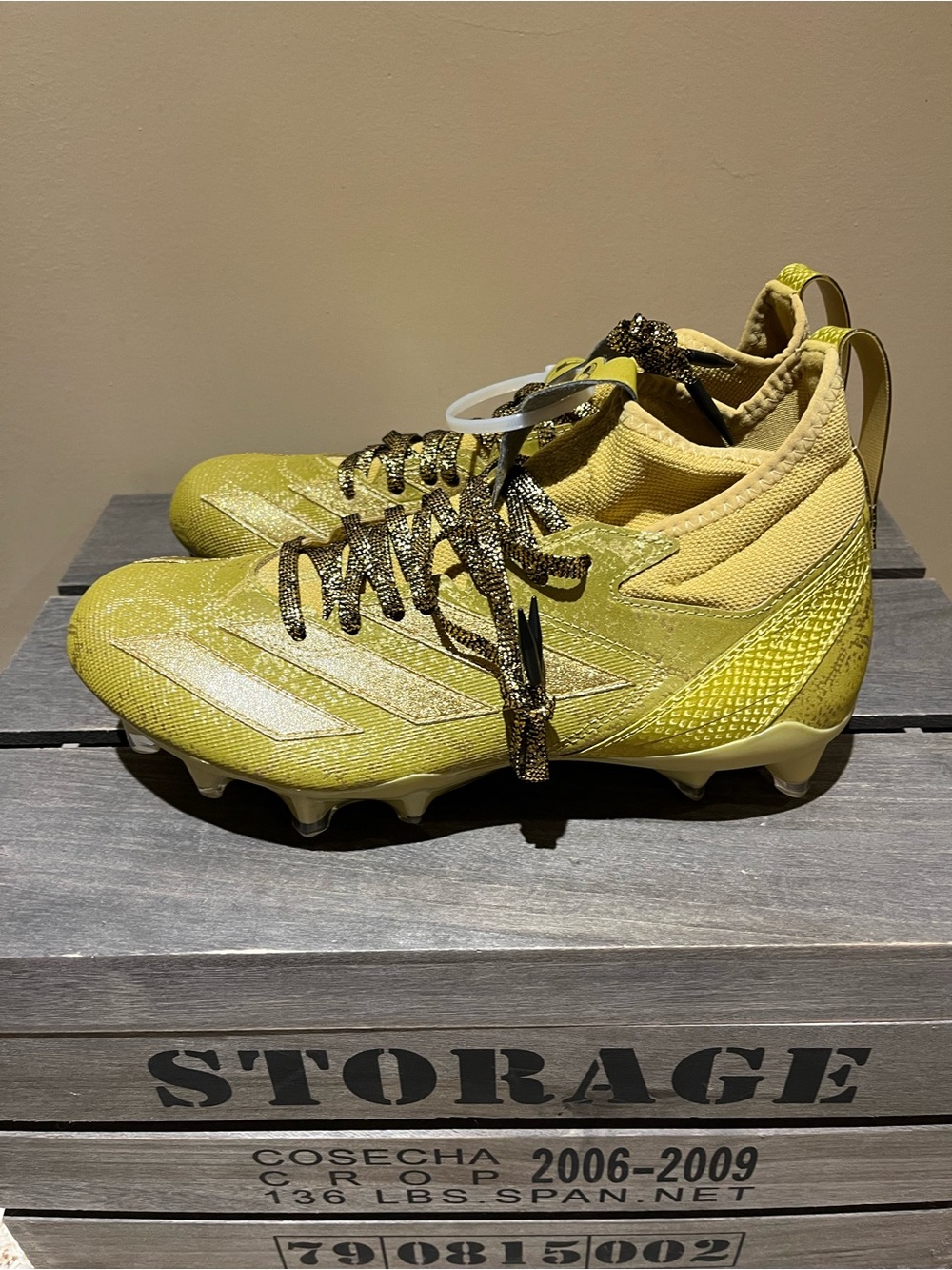 ADIDAS X DISNEY JAFAR ADIZERO IMPACT FOOTBALL CLEATS MENS SZ 10.5 NWOB